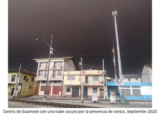 Guamote con nube oscura